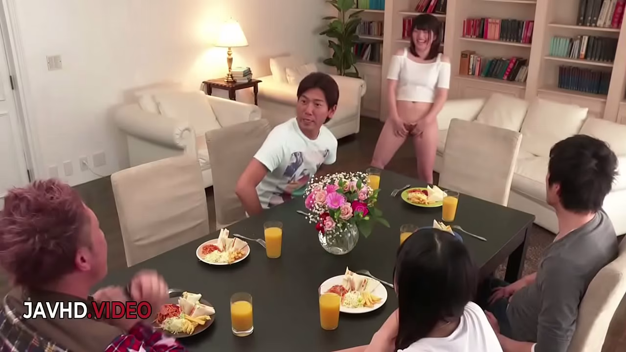 Group Sex with hot Asian teens steaming up scenes Creampie shared pleasures Teen