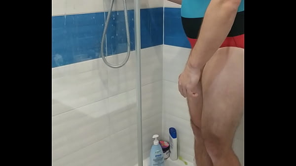 Download Video - Tranny wearing adidas one piece swimsuit and teasing
