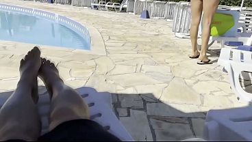 Download Video - I was jerking off by a public pool and a milf helped me cum&period;&period;&period;