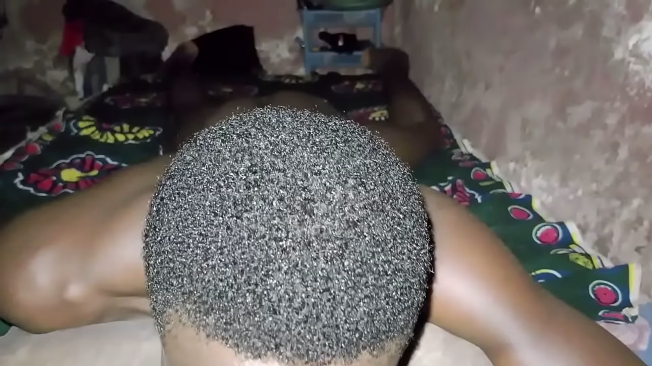 Making my dick hard and fucking my bed