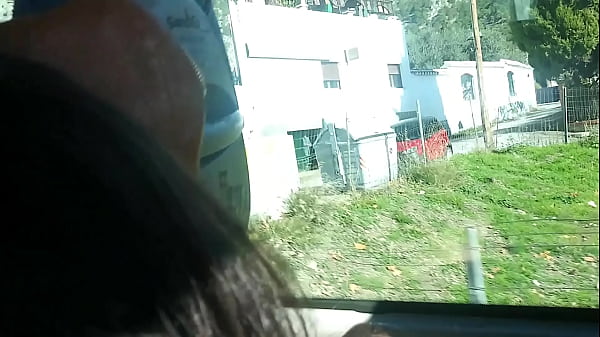 Risky POV Blowjob on Bus