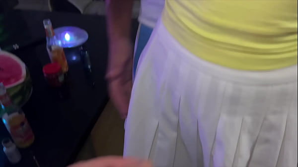 An unfaithful wife fucks at a party with strangers in front of a cuckold who is just looking at it - 2.62