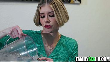 Stepdaughter threesome fucked by sleazy step parents