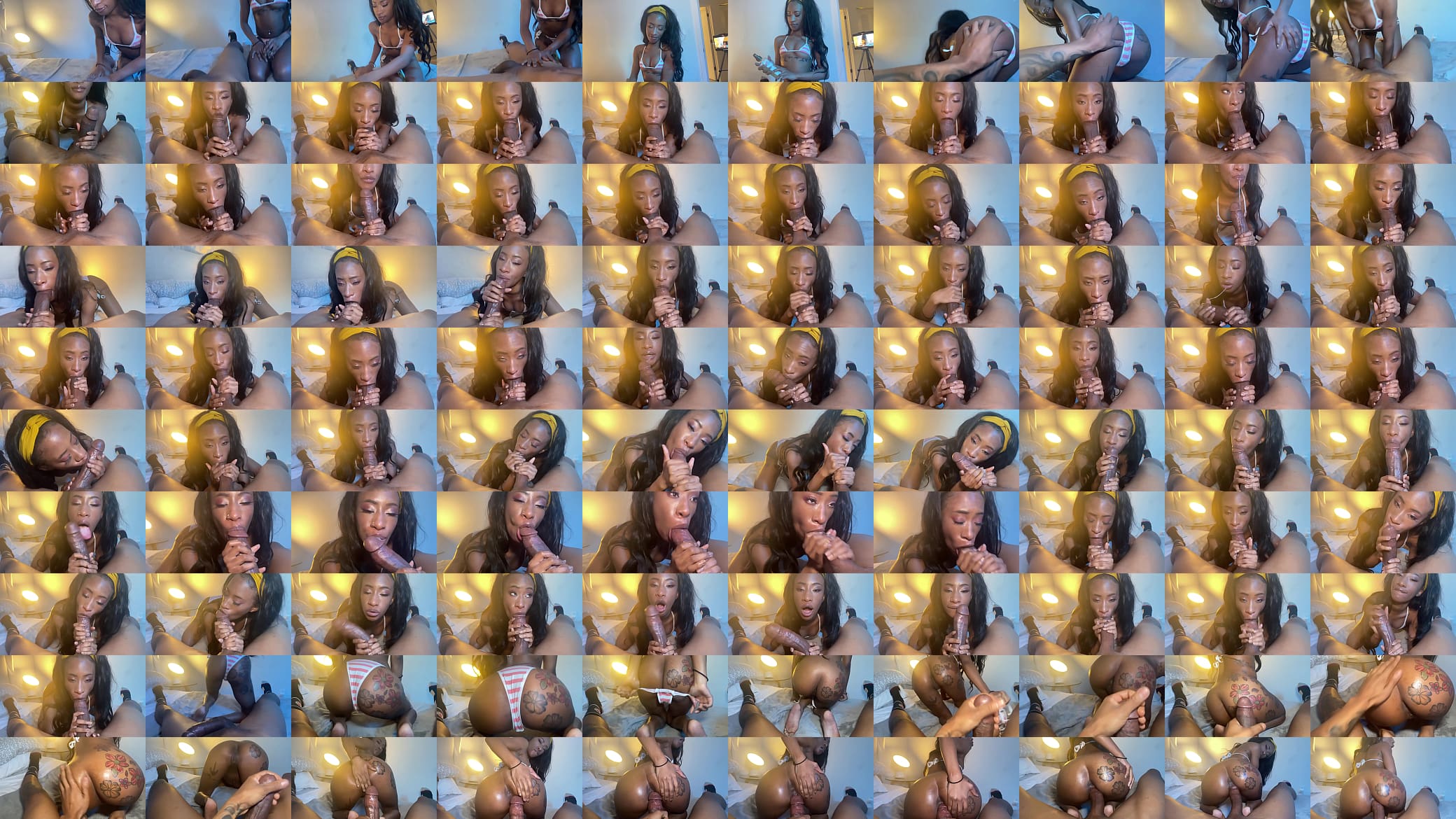 Tiny ebony slut sucks monster bbc 预览图