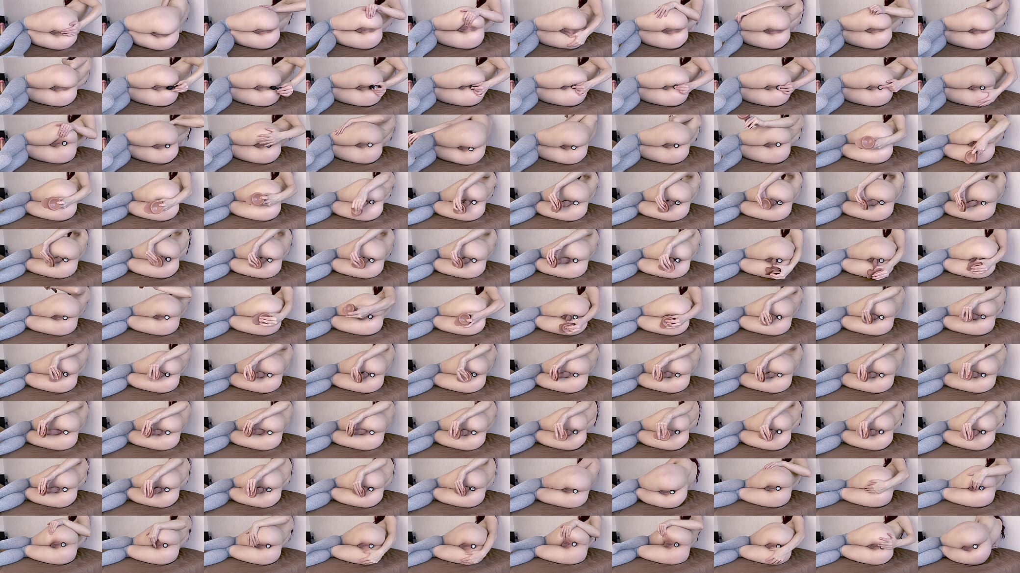 I love fucking myself with a dildo with a butt plug in my ass 预览图