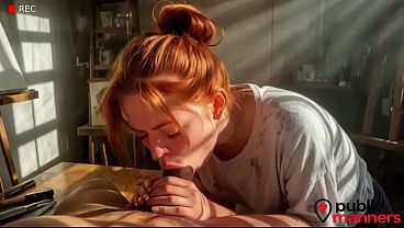 My neighbor, who's an artist, is willing to offer up her deep throat and ass for a good “investment”[AI]