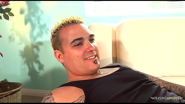 Two hot blonde bitches ride one dick and get fucked in doggy on a couch