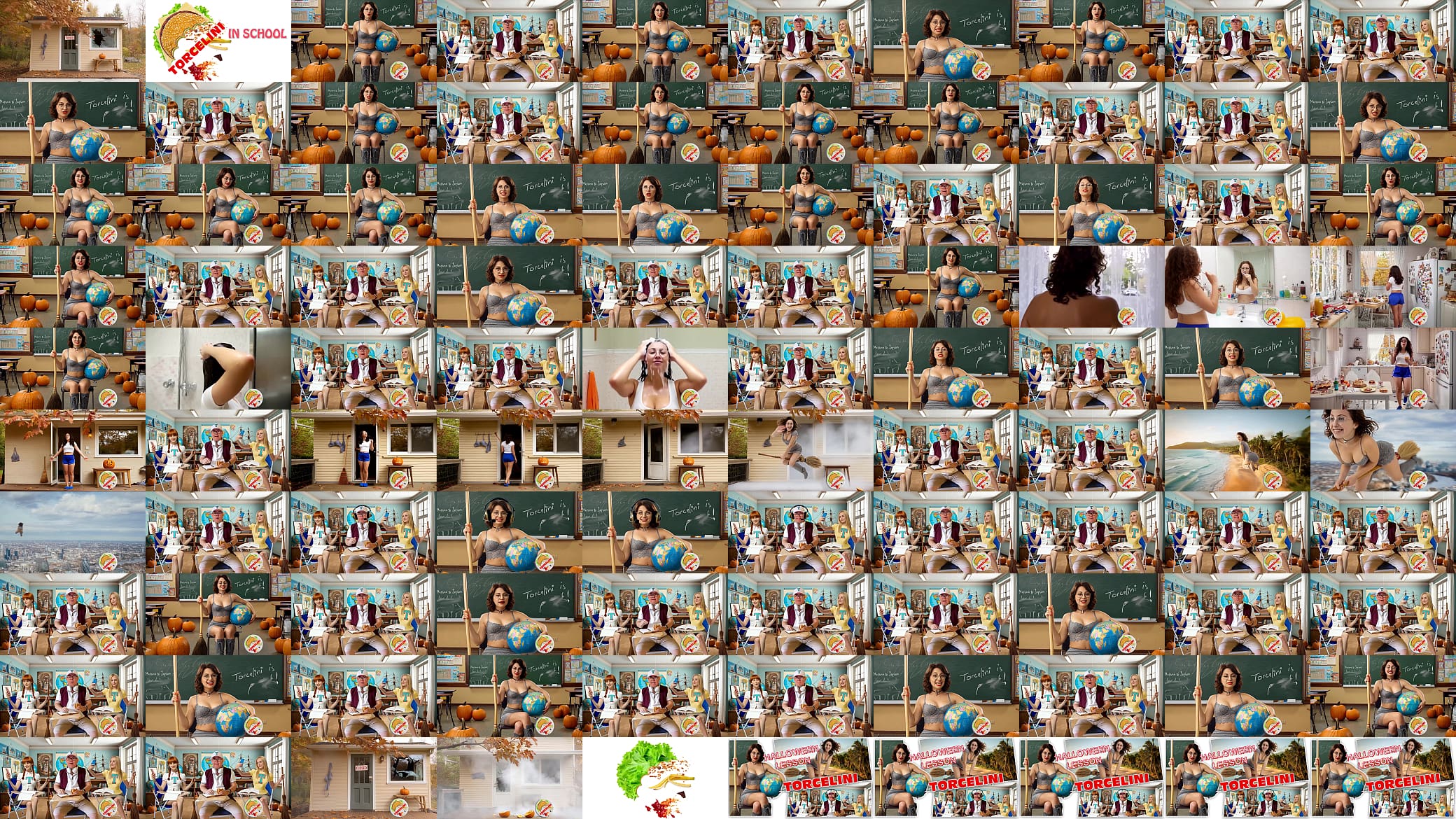 TORCELINI &ndash; Halloween Lesson 5: Witch teacher &amp; Broom Ride SFW 预览图