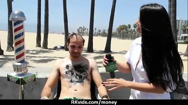 Slutty amateur babe is paid cash from some crazy public sex 7