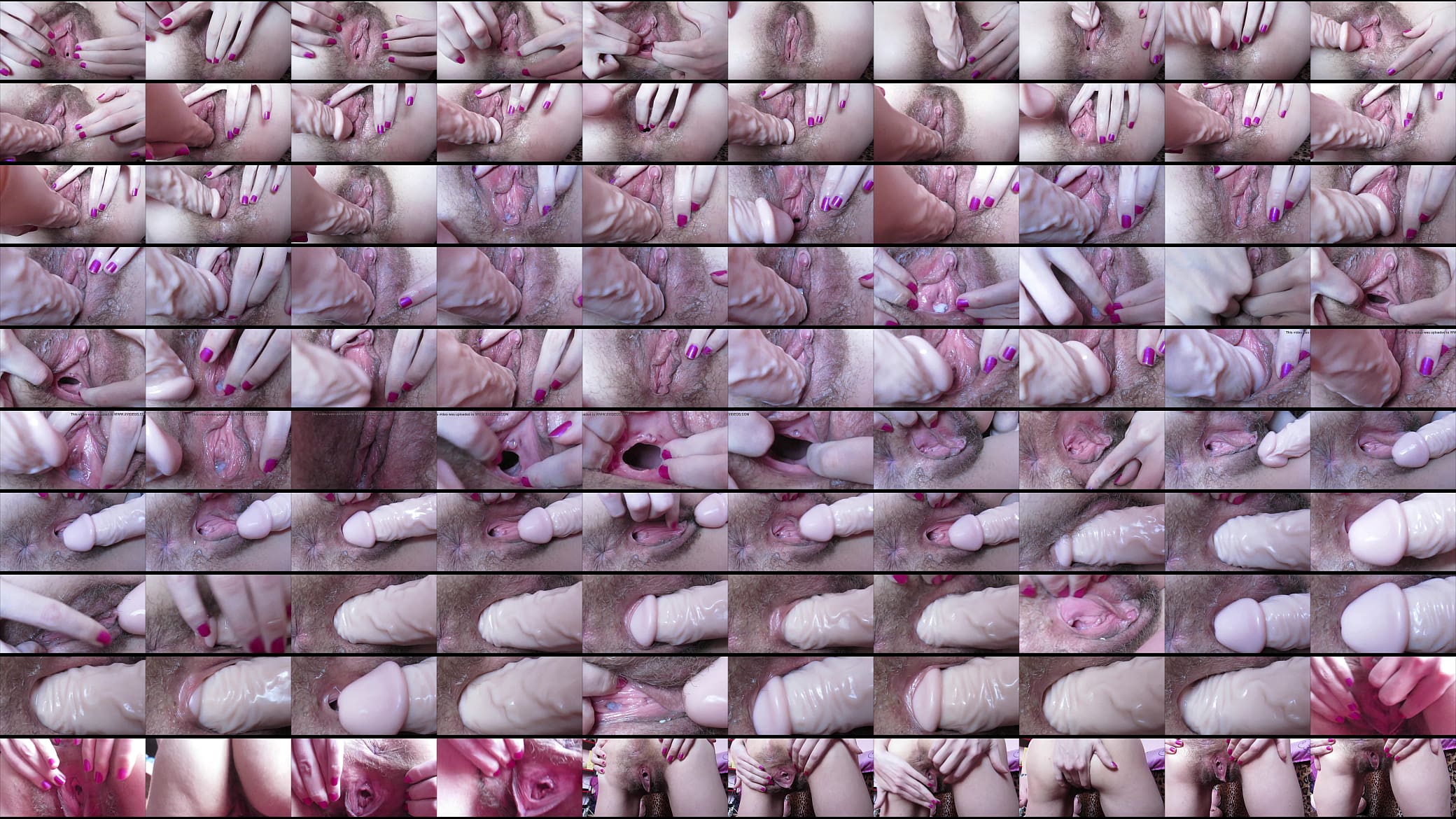 Extreme close up wet pussy fucking with huge dildo 预览图