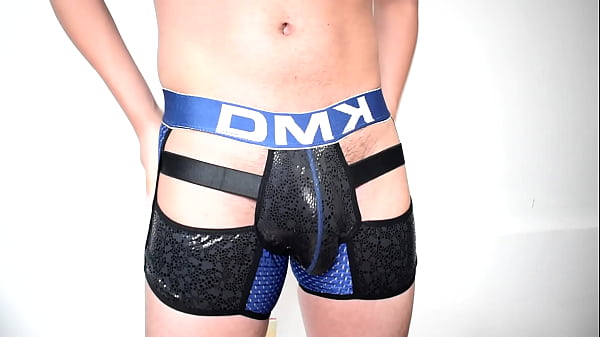 Man in gay boxers
