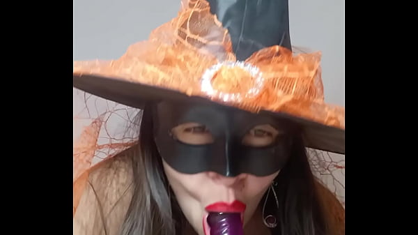 On Halloween My Neighbor's Witch Seduces Me With Her Videos I Love Her Huge Cameltoe