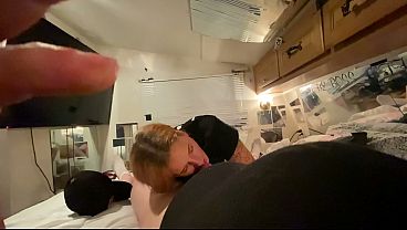 getting fucked with a fucking machine while sucking cock