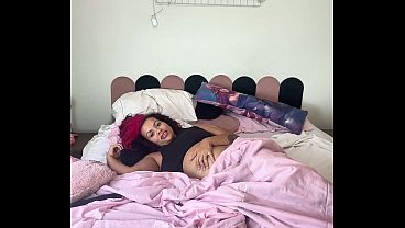 Bloated Belly Can't Sleep Nonstop Farts Under Blankets Chubby Girl