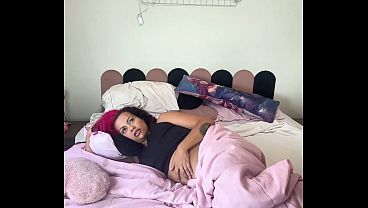 Bloated Belly Can't Sleep Nonstop Farts Under Blankets Chubby Girl