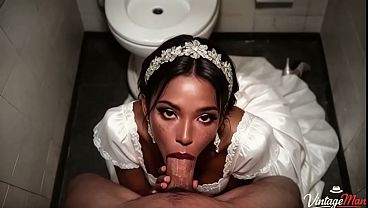 Bride cheats on husband with his best friend in the toilet[AI]
