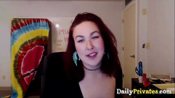 Teen moaning redhead with small pierced boobs