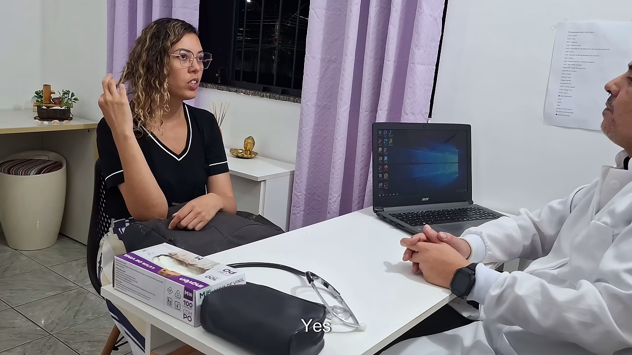 Abdominal medical examination by a general practitioner.