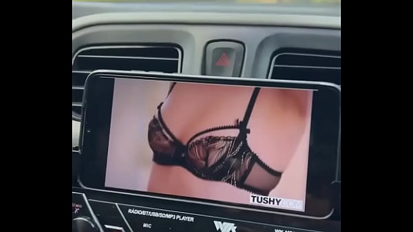Colocamos um porno pra assistir enquanto viajávamos, fiquei com tanto tesão que nem paramos o carro pra aprontar