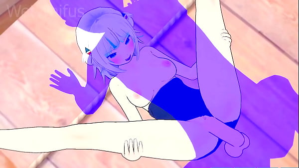 Gawr Gura has Wet and Horny Sex at the Beach - Hololive Hentai