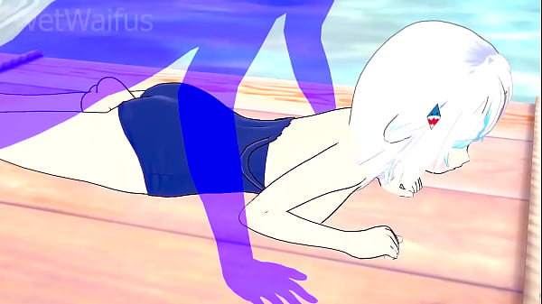 Gawr Gura has Wet and Horny Sex at the Beach - Hololive Hentai
