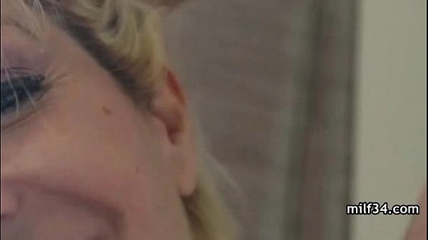 Horny big-tit MILF slut fucks her bf's