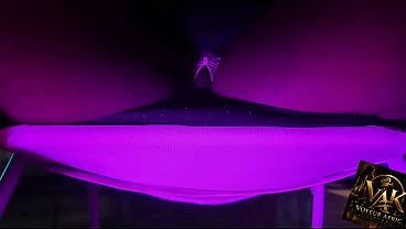 Flashing my wet pussy in the dark