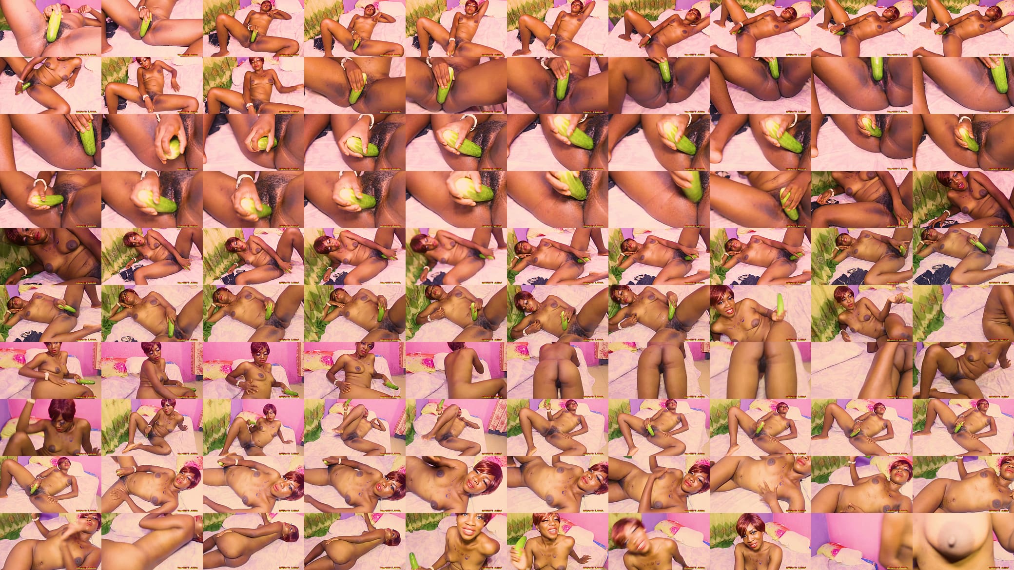 AMATEUR SLOW MASTURBATION IN AFRICAN HOME 预览图