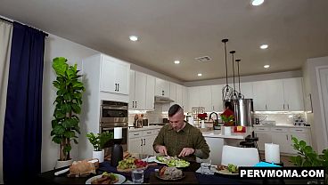 Stepson Austin getting a blowjob from his stepm...