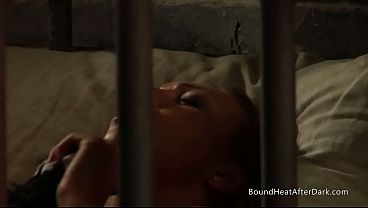 Sensual Lesbian Slave In Bondage Sniffing Madames Panties And Orgasming Hard