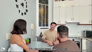 My friend asked me to fuck his wife in front of him And I came in her mouth!
