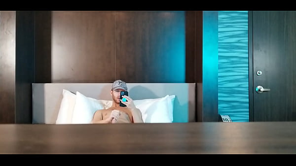 Jake Grand Jerking Off Huge Cock in Hotel Room