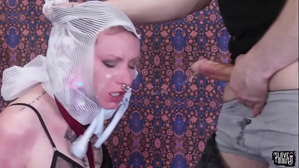 Slave gets throat fucked rough