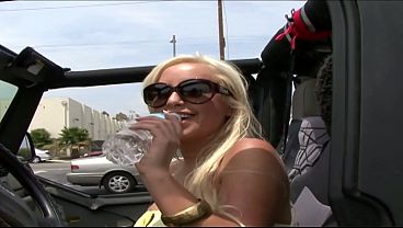 She gets down on her knees for some long and lingering cock sucking before taking his jizz...