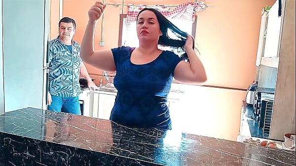 Kitchen sex with stepdaddy