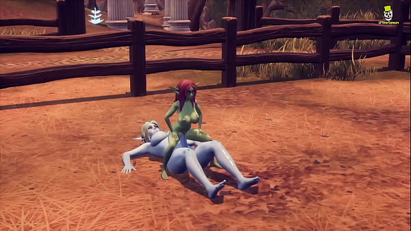 Futa Dark Elf vs Petite Goblin Girl on the farm...