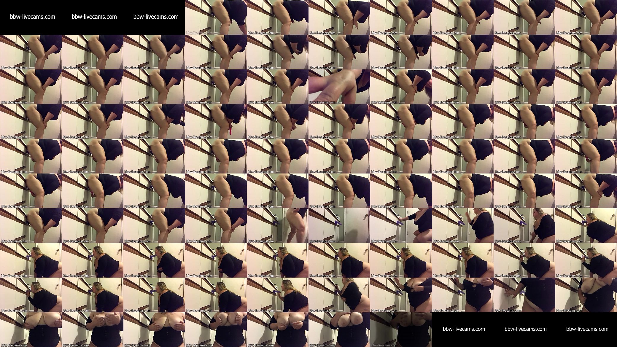 BBW rides dildo and shows boobs 预览图