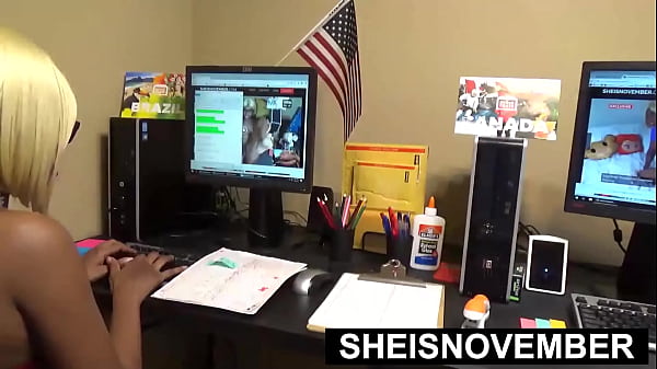 In The Office Sucking Big Dick Supervisor And Riding His BBC Reverse Cowgirl Style In A Short Skirt, Nerdy Black Slut Secretary Sheisnovember Fucked On Desk, Round Bubble Butt Shaking And Butt Hole Pulled Apart Closeup By Msnovember