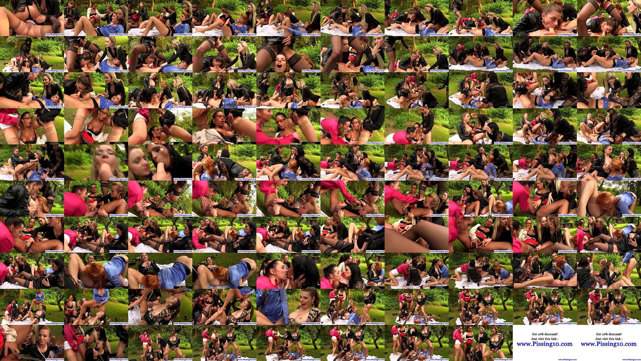 Pissing sluts outdoors licking clit in high def 预览图