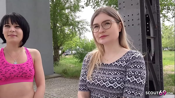 GERMAN SCOUT - ZWEI ZARTE BERLINER GIRLS ZU IHR...