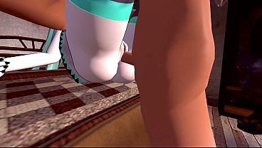 Scout fucked Hatsune Miku and cum inside her, but she asked him not to cum inside her.