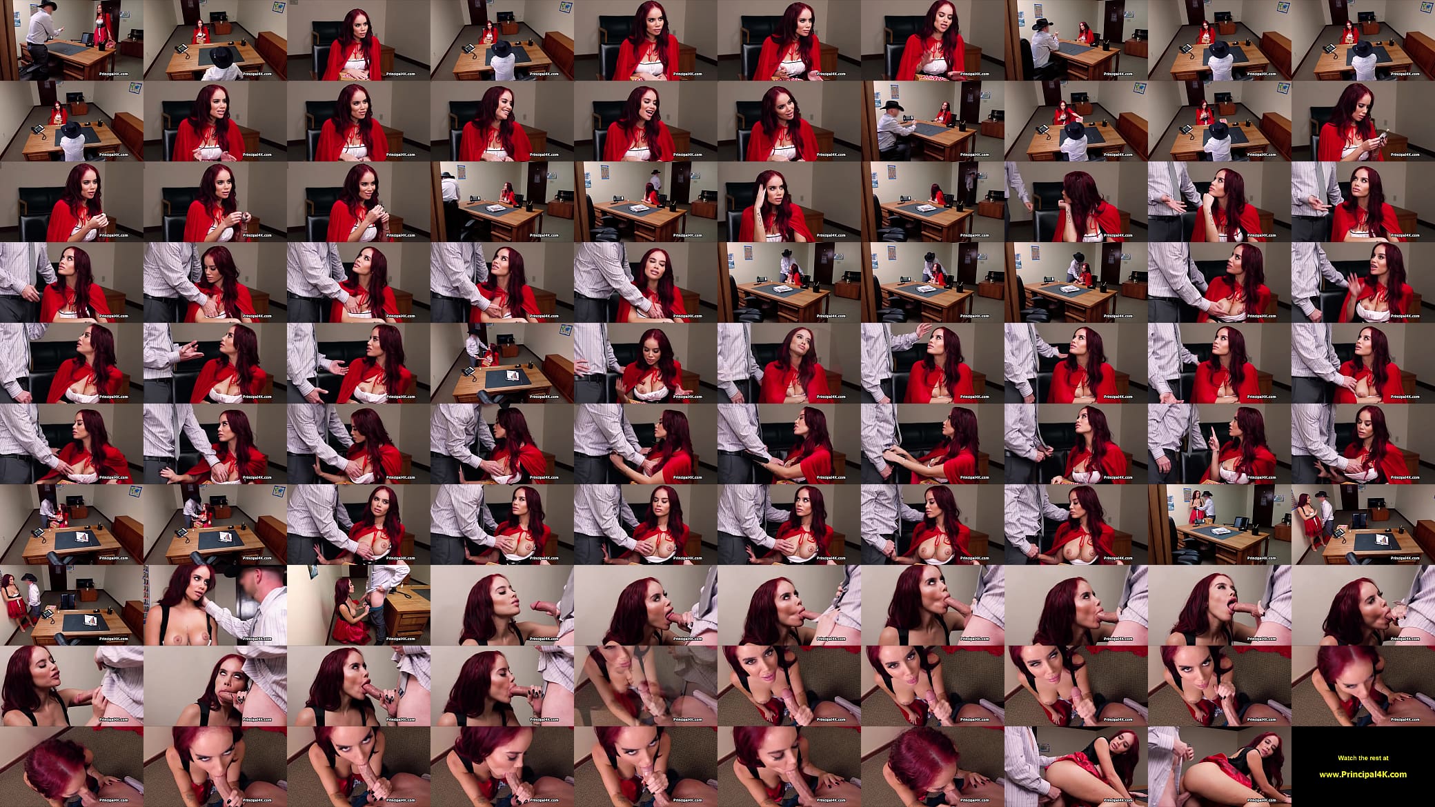 Milf red riding hood milks head teacher at office 预览图
