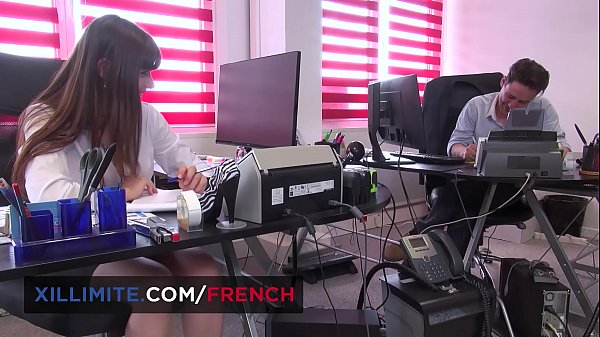 French teen Luna Rival anal fucked on the desk