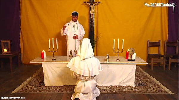 Download Video - Hot Christian Twink gets his sins forgiven after dominant holy father fucks him bareback&excl;