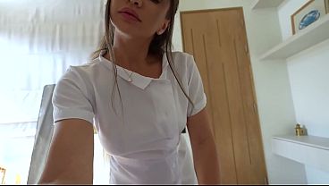 Nurse convinced me to cure my boner with gooning! BEST POV REAL SEX!