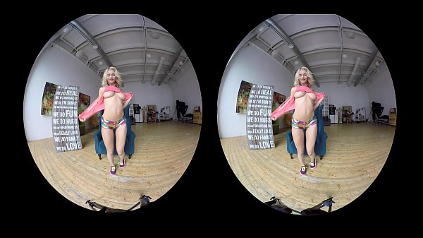Erotic compilation of gorgeous amateur girls teasing in VR