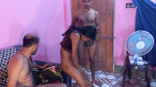 present Sex Video Teen Love Hardcore Fucking With two guys Cum Inside tight Pussy Two cock     ....  Hanif and Popy khatun and Manik Mia