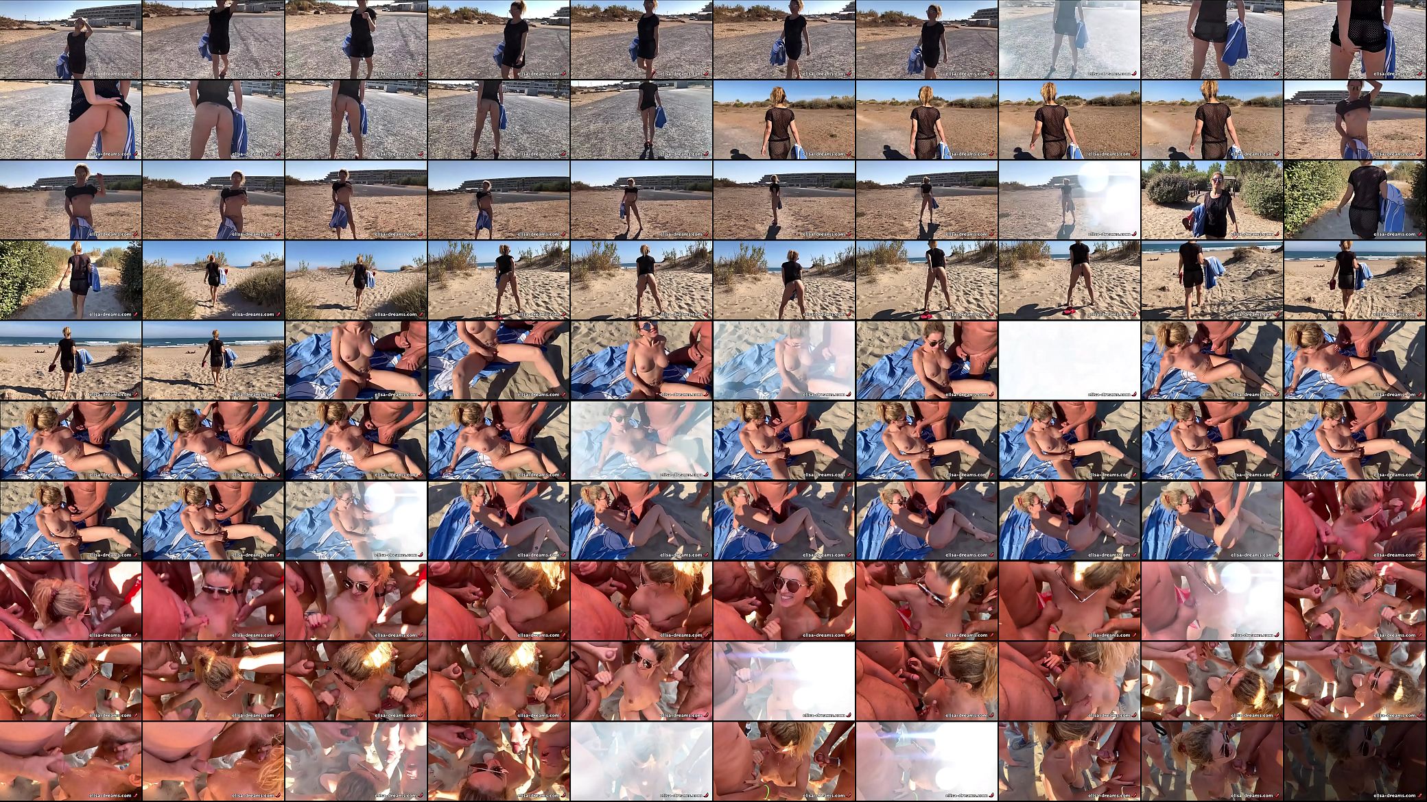 Great Masturbation and Sperm Showers on the beach 预览图