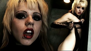 Black Industries - Emo Goth Babe Moans While BBC Pounds Her Then Licks Cum from Boots