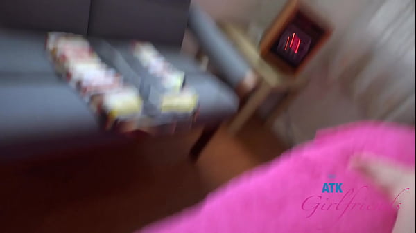 Amateur babe Ginger Gray sucks on cock, gets fucked and gives footjob